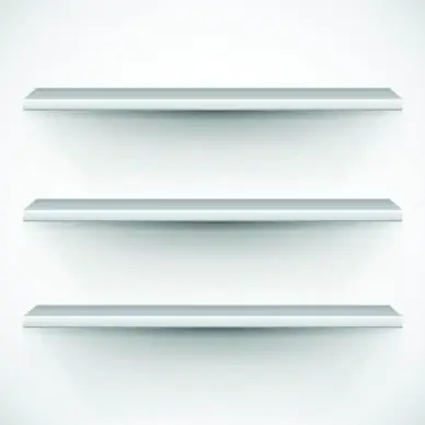 shiny shelves creative background vector art