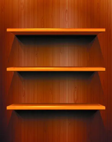 shiny shelves creative background vector art