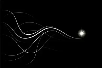 Shooting Star In Elegance Vector Background