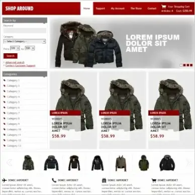 Shop Around Template