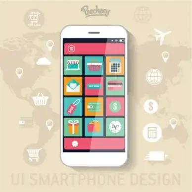 shopping application design for smartphone
