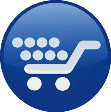 shopping cart-blue