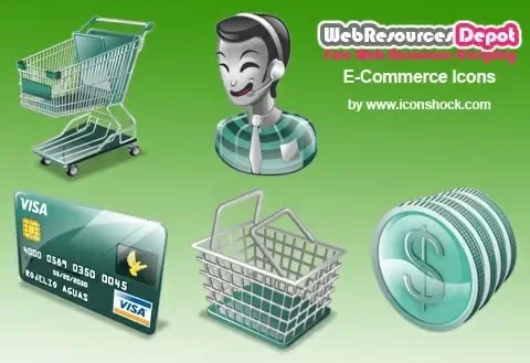 shopping icon vector