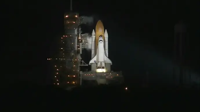 short clipt of spaceship launching experiment