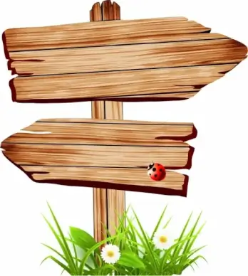 signboard template retro wooden design
