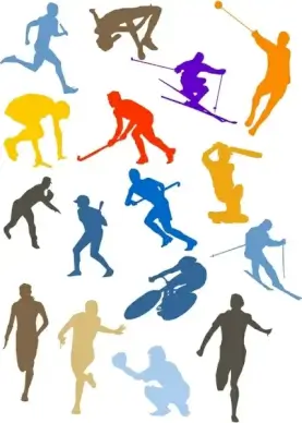 Silhouette Sport Disciplines Set