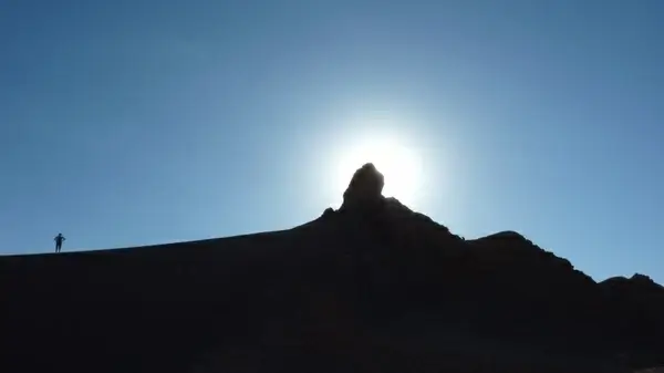 silhoutte hiker walker