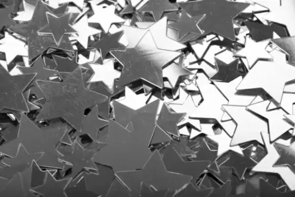 silver stars background