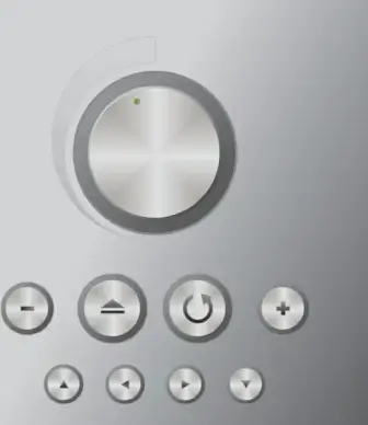 silver volume knob 02 vector