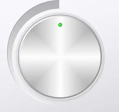 volume button template modern shiny grey metallic decor