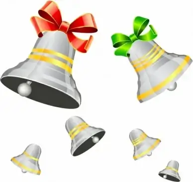 Silver Xmas Bells