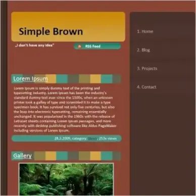 Simple Brown Template