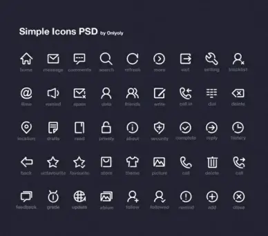 Simple Icon Set