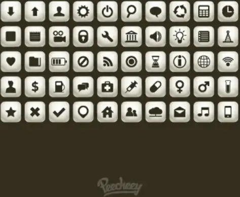 simple icon set