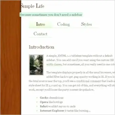 Simple Life Template