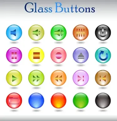simple media button set
