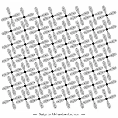 single flower pattern repeating classical symmetry design