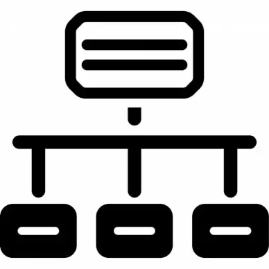 sitemap sign flat silhouette geometric layout