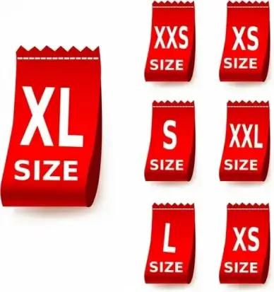 Size clothing labels