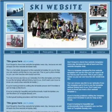 Ski Template