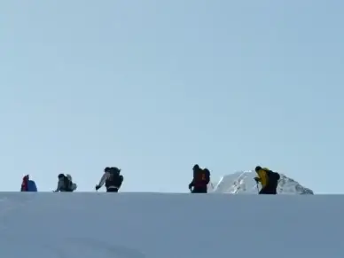 ski tour snow-shoe trek winter hike