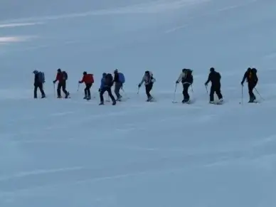ski tour winter hike hike