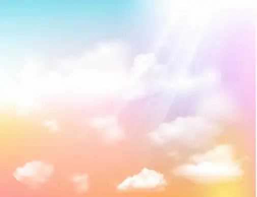 sky background modern bright design rays clouds decor