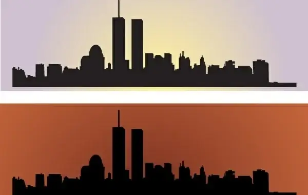 Skyline US NewYork City Vectors