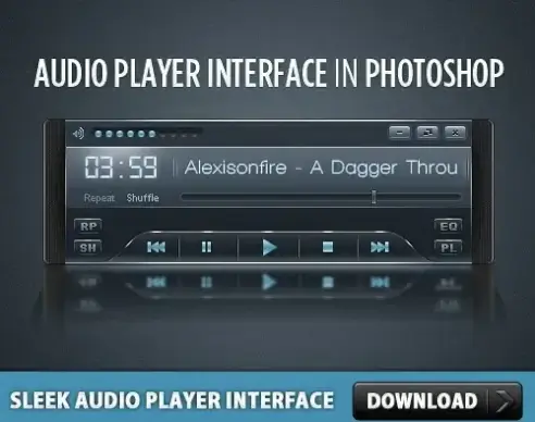 Sleek Audio Player Interface