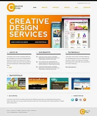 Sleek Minimal Website PSD