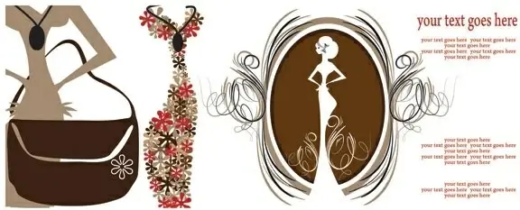 slim woman vector
