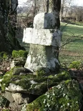 small cross in the countryside