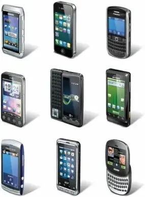 Smartphone Vector Set