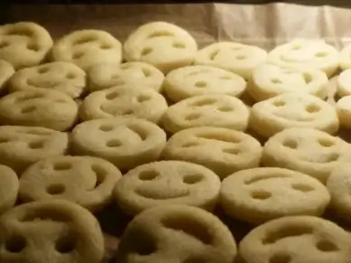 smile fries potato cakes oven