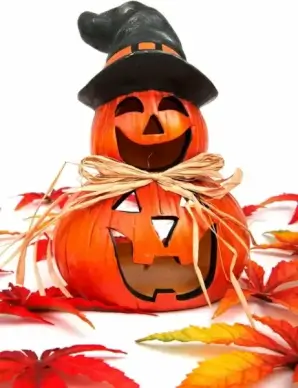 smiling halloween decoration