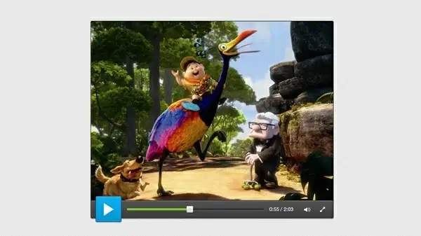 Smooth Video Player UI PSD