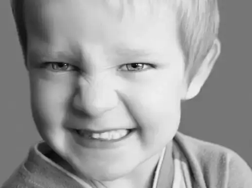 snarling child