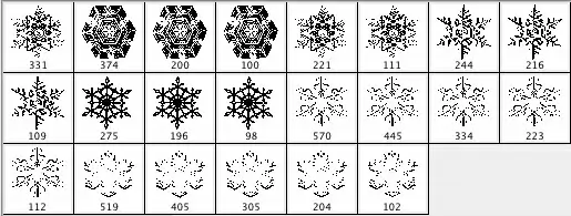 Snowflake brushes