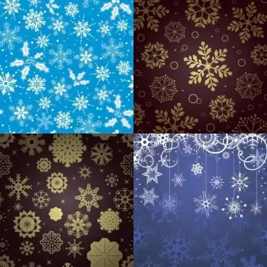 snowflake pattern background vector