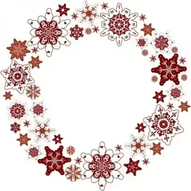 snowflake wreath