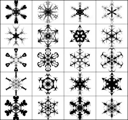 snowflakes brush