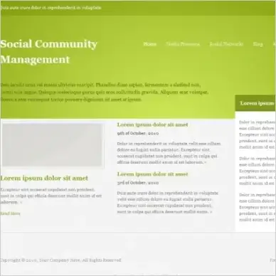 Social Community Management Template