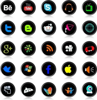 social network icons collection