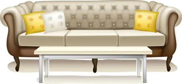 sofa and table in livingroom