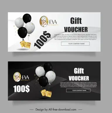 spa voucher templates elegant contrast