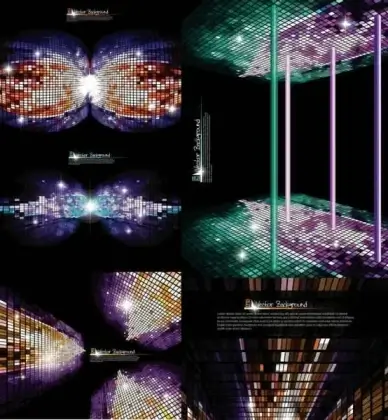 space grid vector background