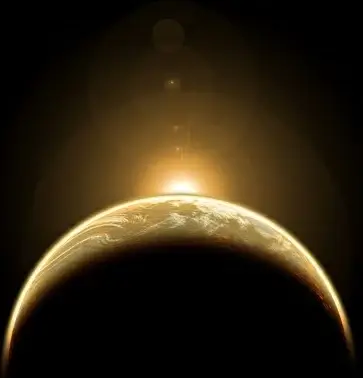 space the earth stock photo