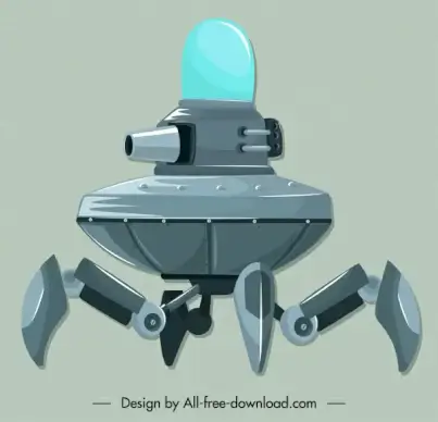 spacecraft icon modern equipped weapon design