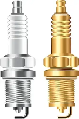 spark plug isolated