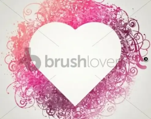 Spatter Heart Frame